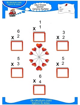 Çocuklar İçin toplam işlemi yaprak testleri 